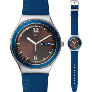 SWATCH Djembe Blue Leather