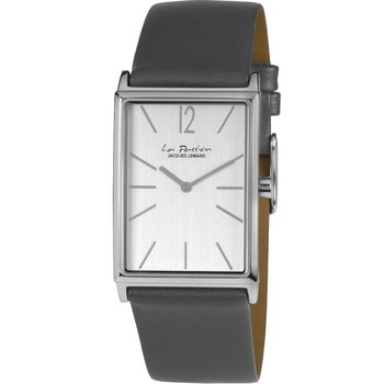 Jacques LEMANS La Passion Grey Leather Strap