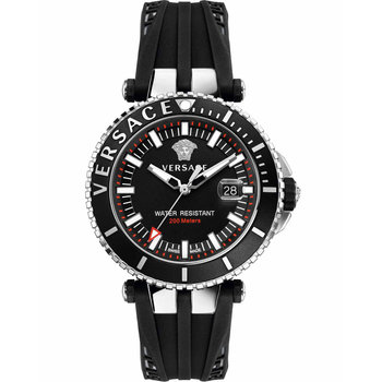 VERSACE V-Race Black Rubber