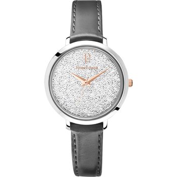 PIERRE LANNIER Ladies Swarovski Black Leather Strap