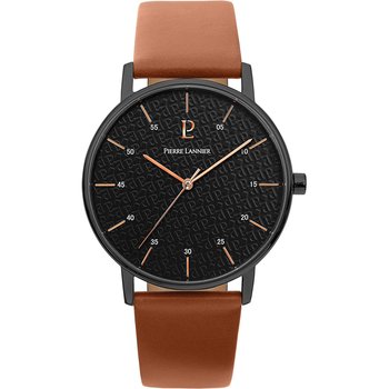 PIERRE LANNIER Classic Brown Leather Strap