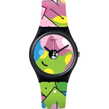 SWATCH Image Of Graffiti Multicolor Silicone Strap