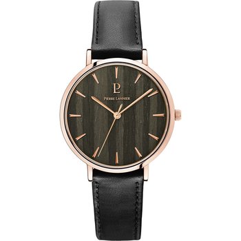 PIERRE LANNIER Nature Black Leather Strap