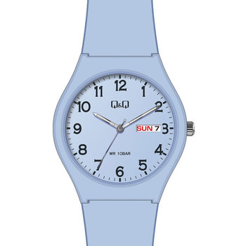 Q&Q Ladies Blue Silicone Strap