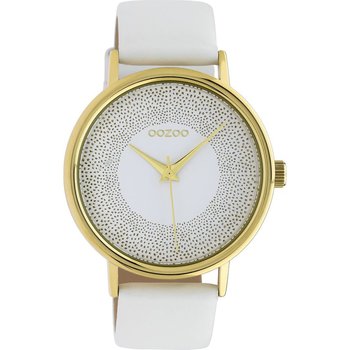 OOZOO Timepieces White Leather Strap (42mm)