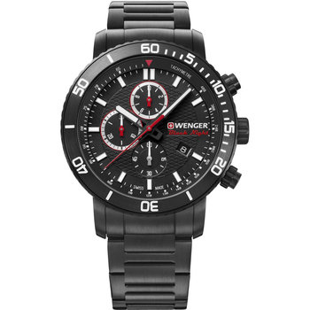 WENGER Roadster Chronograph Black Stainless Steel Bracelet