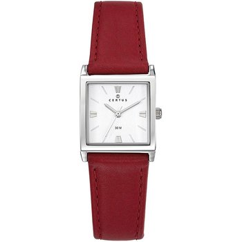 CERTUS Women Red Leather Strap