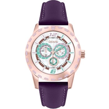 DECERTO Flirty Purple Leather Strap