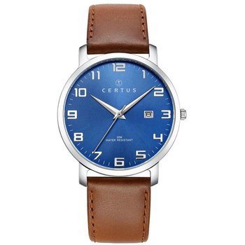 CERTUS Men Brown Leather Strap