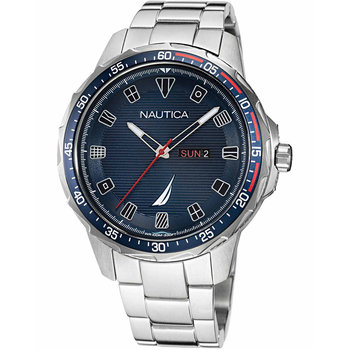 NAUTICA Coba Lake Silver Stainless Steel Bracelet