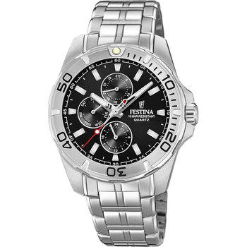 FESTINA Multifunction Silver Stainless Steel Bracelet