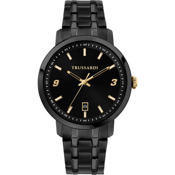 TRUSSARDI T-Couple Black Stainless steel Bracelet Gift Set