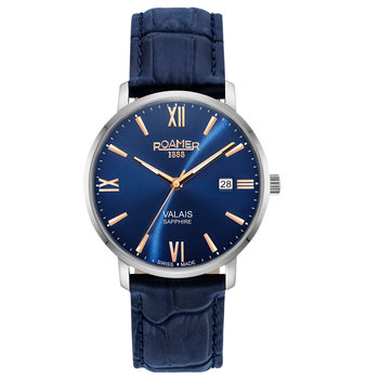 ROAMER Valais Blue Leather