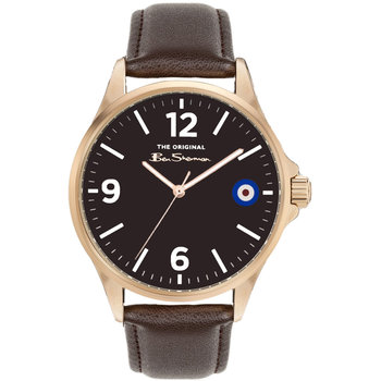 BEN SHERMAN Mens Brown Leather Strap