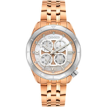 BREEZE Symmetria Swarovski Rose Gold Stainless Steel Bracelet