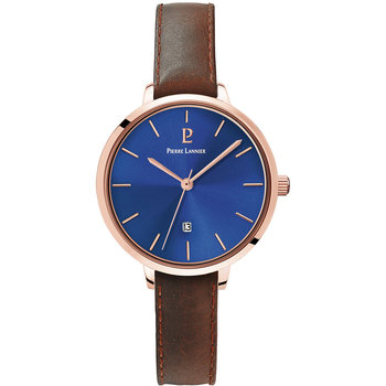 PIERRE LANNIER Echo Brown Leather Strap