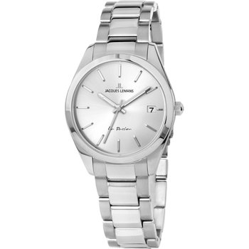 Jacques LEMANS Derby Silver Stainless Steel Bracelet