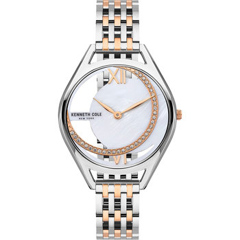 KENNETH COLE Modern Classic Crystals Two Tone Stainless Steel Bracelet