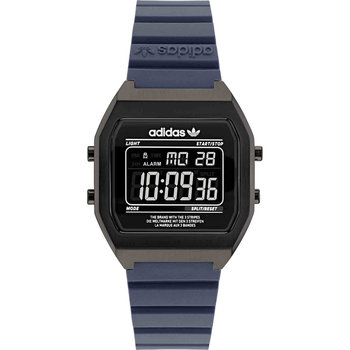 ADIDAS ORIGINALS Digital Two Chronograph Blue Plastic Strap