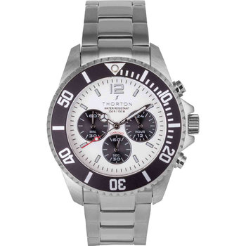 THORTON Loki Chronograph Silver Stainless Steel Bracelet