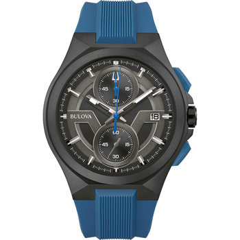 BULOVA Maquina Blue Silicone