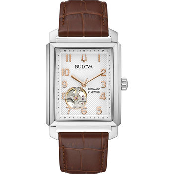 BULOVA Sutton Automatic Brown Leather Strap