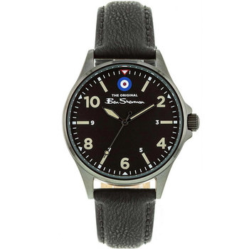 BEN SHERMAN Mens Black Leather Strap