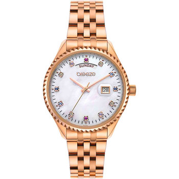 BREEZE Glacier Swarovski Rose Gold Stainless Steel Bracelet