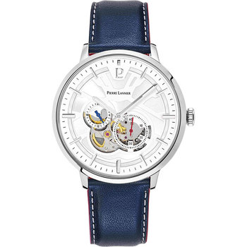 PIERRE LANNIER Impact Automatic Blue Leather Strap