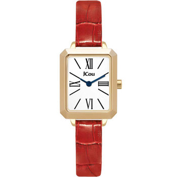 JCOU Caprice Red Leather Strap
