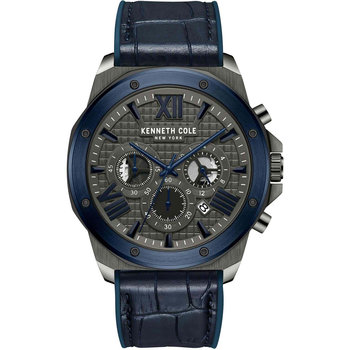 KENNETH COLE Modern Dress Chronograph Blue Combined Materials Strap