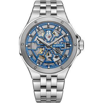 EDOX Delfin Mecano Automatic Silver Stainless Steel Bracelet