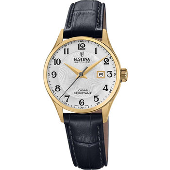 FESTINA Black Leather Strap