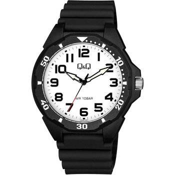 Q&Q Watch Black Plastic Strap