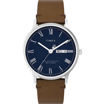 TIMEX Waterbury Traditional Brown Leather Strap