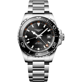 LONGINES HydroConquest Automatic Dual Time Silver Stainless Steel Bracelet