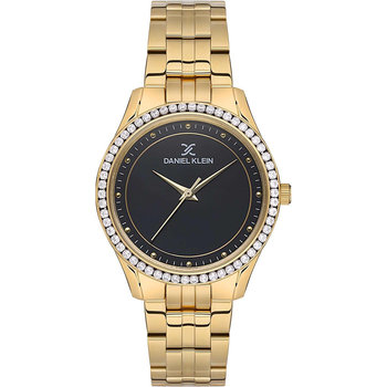 DANIEL KLEIN Crystals Gold Stainless Steel Bracelet