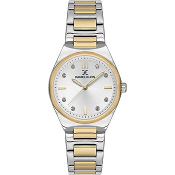 DANIEL KLEIN Crystals Two Tone Stainless Steel Bracelet