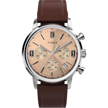 TIMEX Marlin Chronograph Brown Leather Strap