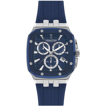 QUANTUM Hunter Chronograph Blue Silicone Strap