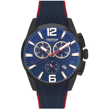 QUANTUM Powertech Chronograph Blue Silicone Strap