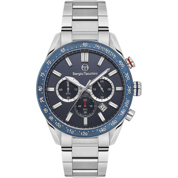 SERGIO TACCHINI Gents Chronograph Silver Stainless Steel Bracelet