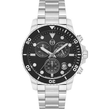 SERGIO TACCHINI Gents Chronograph Silver Stainless Steel Bracelet