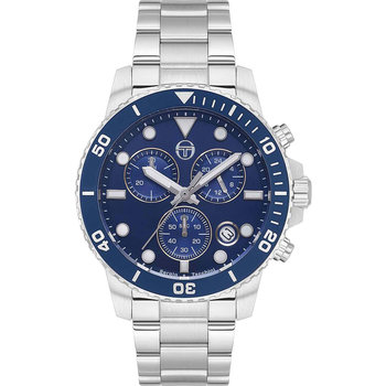 SERGIO TACCHINI Gents Chronograph Silver Stainless Steel Bracelet