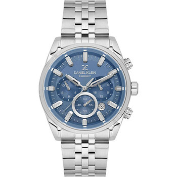 DANIEL KLEIN Chronograph Silver Stainless Steel Bracelet