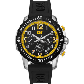 CATERPILLAR Downforce Chronograph Black Silicone Strap