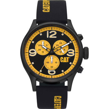 CATERPILLAR Diam Chronograph Black Silicone Strap