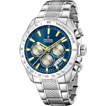 FESTINA Chronograph Silver Stainless Steel Bracelet