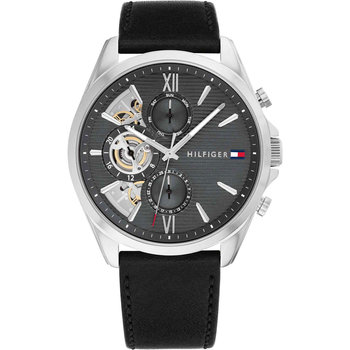 TOMMY HILFIGER Dressed Up Black Leather Strap