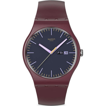 SWATCH Essentials Burgundy Berry Bordeaux Biosourced Strap